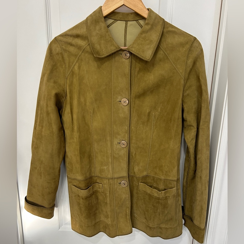 BNWOT Olive Suede Women's Jacket